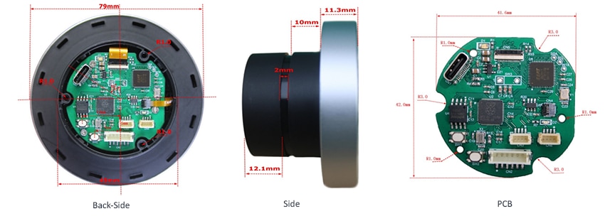 Mechanical Drawing - Bridgetek IDM2040-21R 2.1